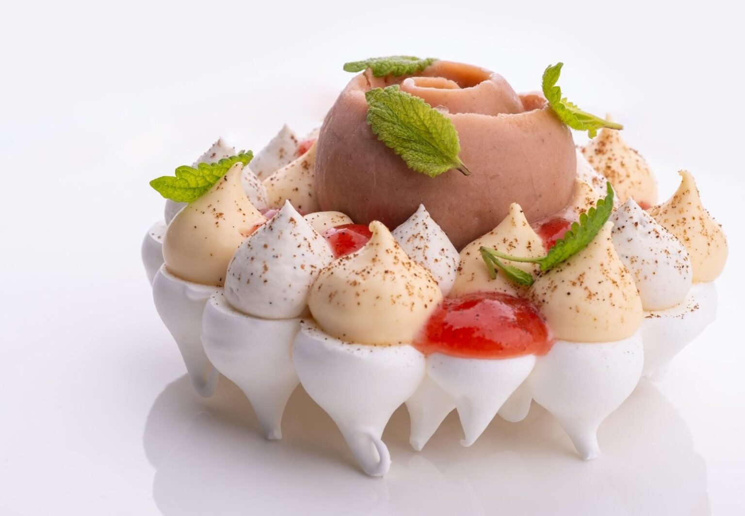 Photographie culinaire d'un dessert